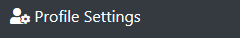 Profile Settings